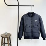 Nike Jacket Green Cotton Polyester Fiber High-Quality Materials