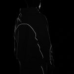 Nike Hoodie Red Fleece Fabric Reflective Strip Design