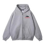 Balenciaga Jackets Ash Cotton Xinjiang Ribbed Fabric Spring Autumn
