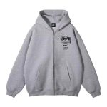 Nike Jackets Ash Cotton Xinjiang Ribbed Fabric Spring Autumn