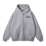 Fila Outerwear Black Cotton Down Fleece Winter