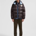 Moncler Outerwear Red Goose Down Duck Nylon Sophistication Zippered Pocket