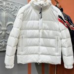 Moncler Down Jacket Red Silk Goose