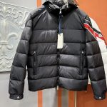 Moncler Down Jacket Red Silk Goose