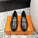 Hermes Leather Shoes Red Genuine Sheepskin High-Quality Materials