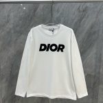 Dior Long-Sleeved T-Shirt Red Cotton Long-Staple Modal Winter