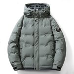 Mammoth Down Jacket Red Cotton Gabardine Streamlined Cut