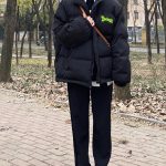 Stussy Cotton-Padded Coat Black Cotton Down Winter