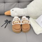 Ugg Platform Sandals Ash Wool Lambswool Cashmere Genuine Leather Spring Early