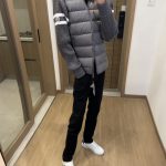 Monk Outerwear Red Wool Feather Duck Down Fleece Exquisite Workmanship Patch Side Pockets