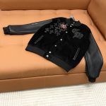 Chrome Hearts Jacket Red Wool Jacquard Lace Street Style Understated Embroidery
