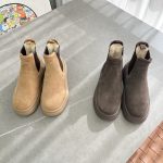 Ugg Sneakers Eva Sheepskin Suede High-Quality Materials Autumn Winter