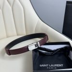 Saint Laurent Belt Gold Genuine Leather