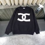 Chanel Outerwear Ash Wool Blend Cable Knit Exquisite Tailoring