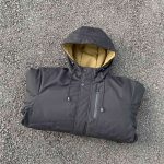 Stone Island Cotton-Padded Coat Red Cotton Wool Street Style Winter