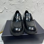 Prada Loafers Cowhide Rubber Outsole Spring Summer
