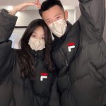 Fila Cotton-Padded Coat Black Cotton Down Winter