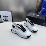 Chanel Sneakers Silk Cowhide