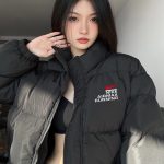 Nike Cotton-Padded Coat Red Cotton Down Winter