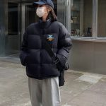 Burberry Cotton-Padded Coat Black Cotton Down Winter