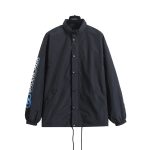 Balenciaga Jacket Red Nylon Zippered Pocket