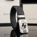Gucci Belt Red Feather Top-Grain Cowhide