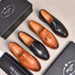 Prada Dyed Leather Leather Shoes