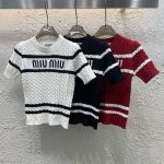 Miu Miu Jacquard Short Sleeves