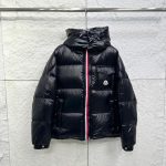 Moncler Down Jacket Red Feather Goose Nylon Fabric