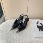 Saint Laurent Sandals Ash Patent Leather Soft Spring Early
