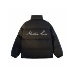 Stussy Cotton-Padded Coat Black Cotton Down Easy To Match Winter