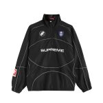 Supreme Coat Red Mesh Side Pockets
