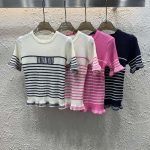 Miu Miu Jacquard Short Sleeves