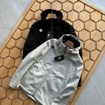 Descente Coat Black Fleece Fabric Street Style Professional Outdoor