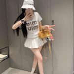 Miu Miu Cotton Short-Sleeved T-Shirt For Early Spring