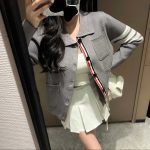 Thom Browne Jacquard Long-Sleeved Cardigan