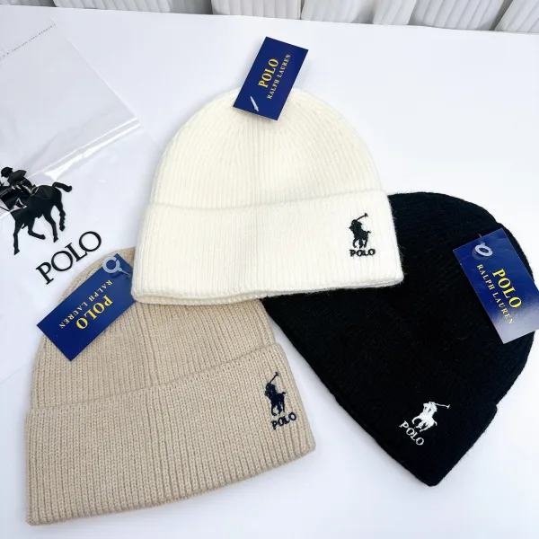 Ralph Lauren Beanie Red Easy To Match Winter