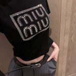 Miu Miu Stone Short-Sleeved T-Shirt