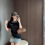 Miu Miu Stone Short-Sleeved T-Shirt