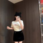 Miu Miu Stone Short-Sleeved T-Shirt