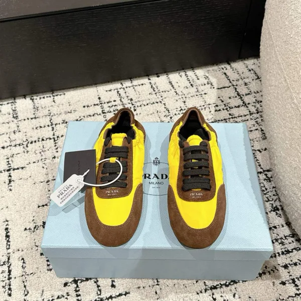 Prada Running Shoes Nylon Sheepskin Suede Spring Early