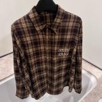 Miu Miu Plaid Long-Sleeved Shirt