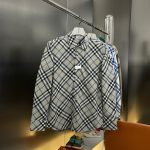 Burberry Shirt Red Cotton Combed Spring Summer Patch