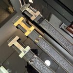 Hermes Belt Red Cowhide