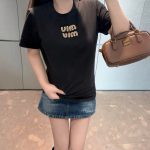 Miu Miu Stone Short-Sleeved T-Shirt
