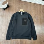 Archaeopteryx Sweatshirt Black Cotton Air Polyester Spandex Daily Commute Premium Quality Autumn