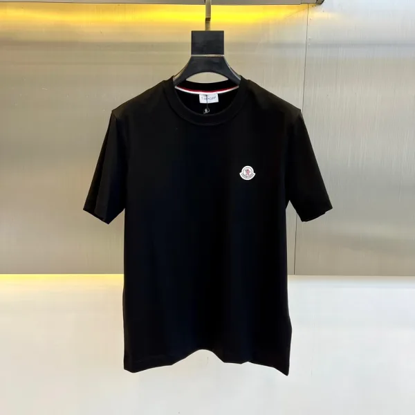 Monk Short-Sleeved T-Shirt Ash Cotton Pure Fleece Easy To Match Spring Summer 3D Logo