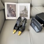 Saint Laurent Sandals Ash Patent Leather Soft Spring