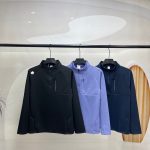 Descente Long-Sleeved Shirts Blue Spandex Rubber Quick-Drying Spring
