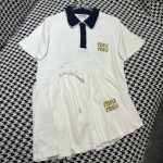 Miu Miu Gold Short-Sleeved Shirt